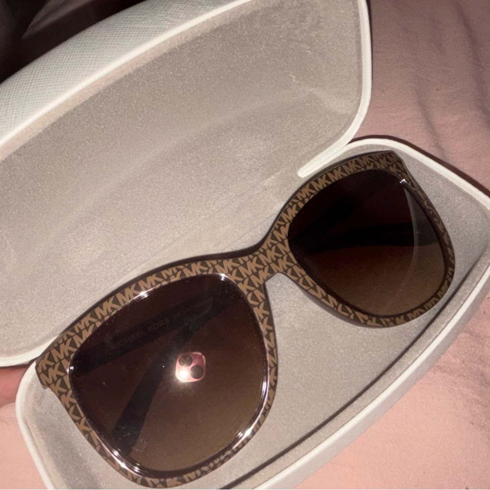Michael Kors Patterned Brown Sunglasses
